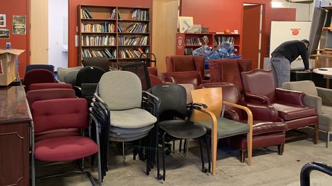 A variety of used furniture 